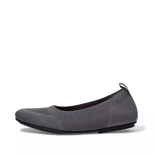 Fitflop ALLEGRO Airyknit Ballerinasko Dame Mørke Grå | 973215-P