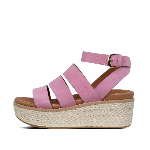 Fitflop ELOISE Espadrille Kilesandaler Dame Rosa | 152943-A