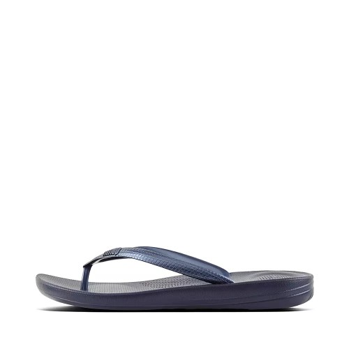 Fitflop IQUSHION Ergonomic Flip Flops Dame Marineblå | 314607-I