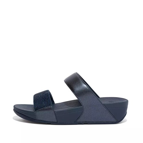 Fitflop LULU Crystal Badesandaler Dame Marineblå | 975026-P