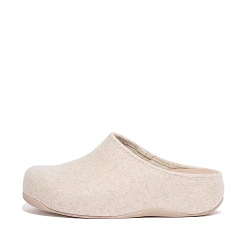 Fitflop SHUV Cushy Felt Tresko Dame Pisket Krem | 109284-C