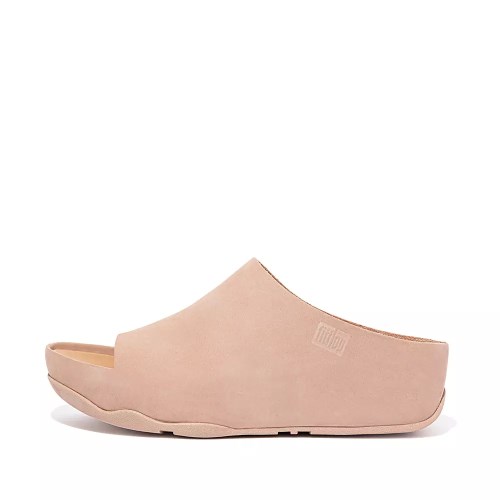 Fitflop SHUV Nubuck Badesandaler Dame Beige | 281735-G