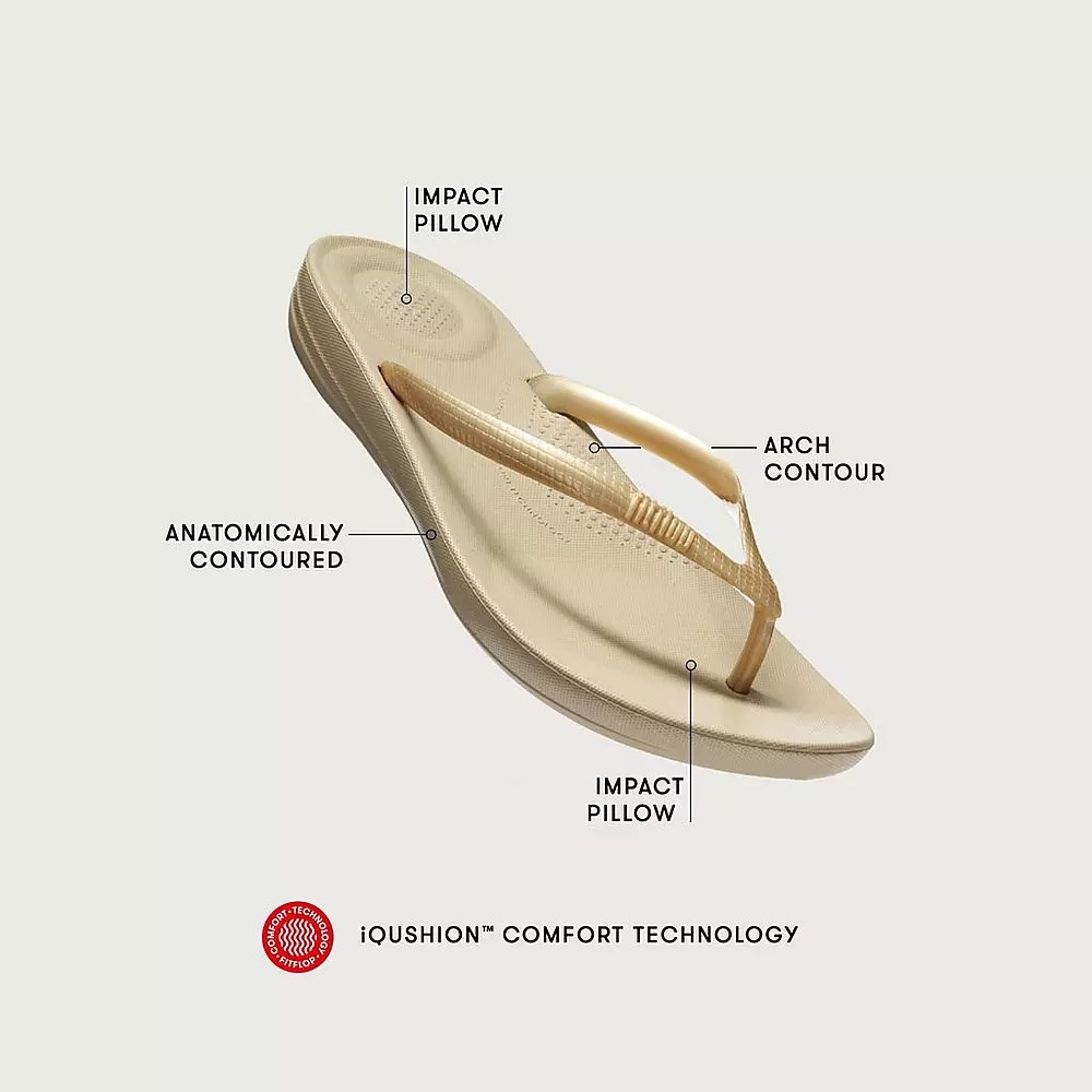 Fitflop IQUSHION Ergonomic Flip Flops Dame Marineblå | 314607-I