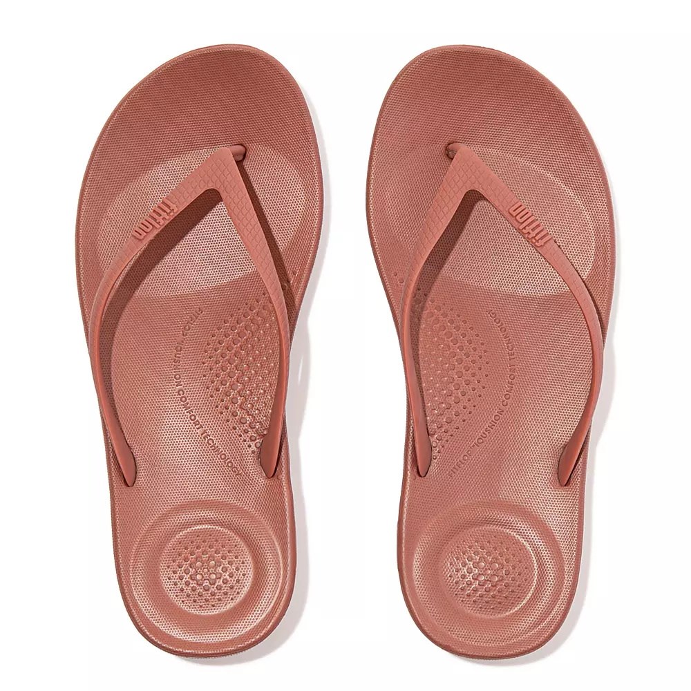 Fitflop IQUSHION Ergonomic Flip Flops Dame Rosa | 348205-F