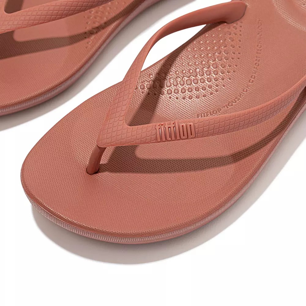 Fitflop IQUSHION Ergonomic Flip Flops Dame Rosa | 348205-F