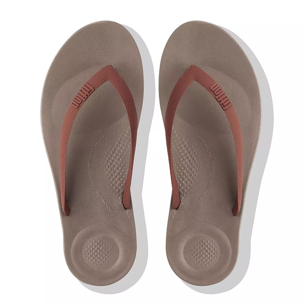 Fitflop IQUSHION Ergonomic Flip Flops Herre Brune | 274093-Q