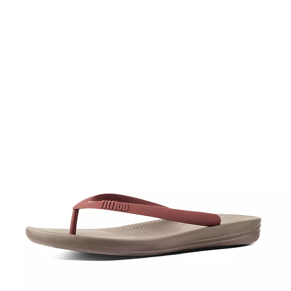 Fitflop IQUSHION Ergonomic Flip Flops Herre Brune | 274093-Q