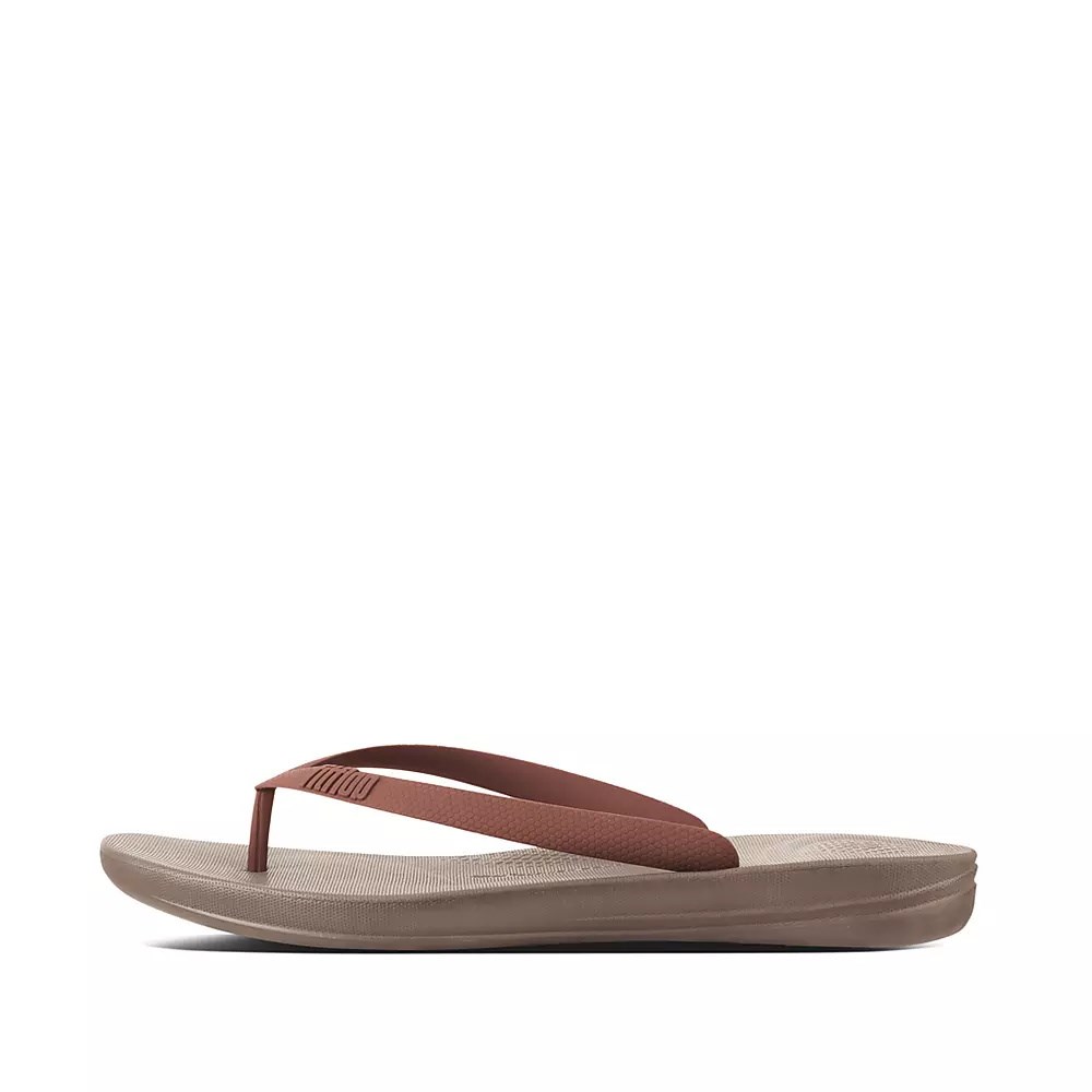 Fitflop IQUSHION Ergonomic Flip Flops Herre Brune | 274093-Q