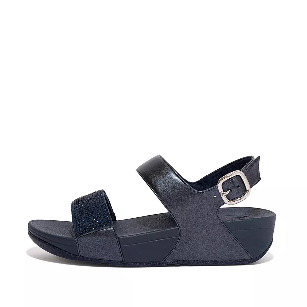 Fitflop LULU Crystal Back-Reima Sandaler Dame Marineblå | 780319-M