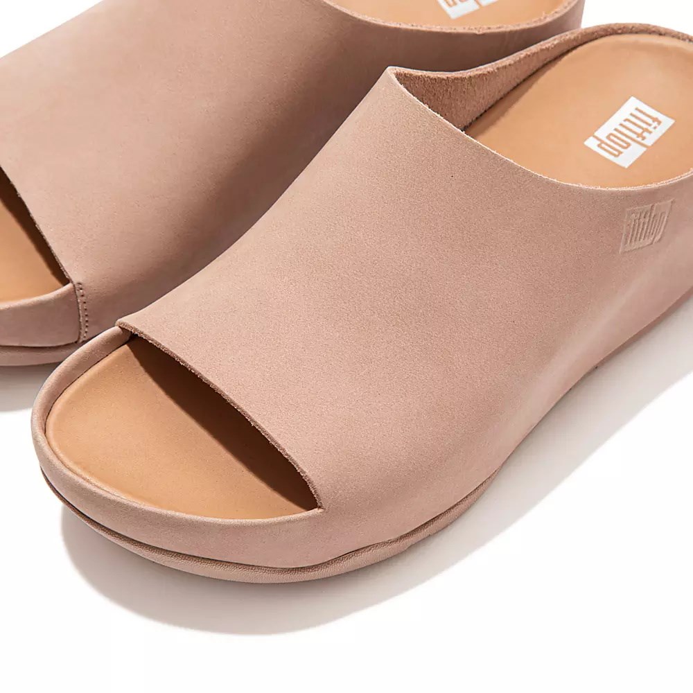 Fitflop SHUV Nubuck Badesandaler Dame Beige | 281735-G