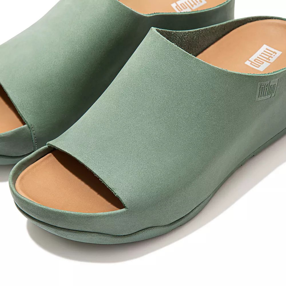 Fitflop SHUV Nubuck Badesandaler Dame Grønn | 197024-G