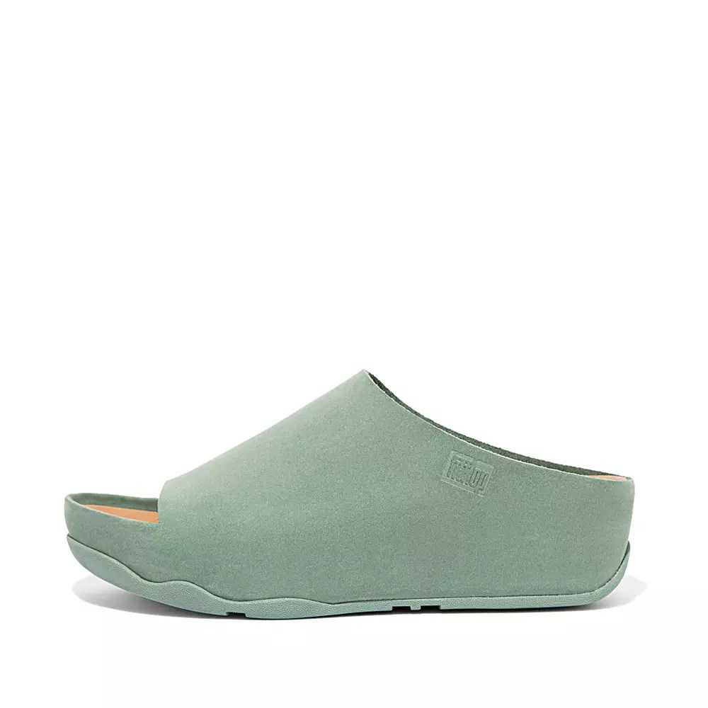 Fitflop SHUV Nubuck Badesandaler Dame Grønn | 197024-G