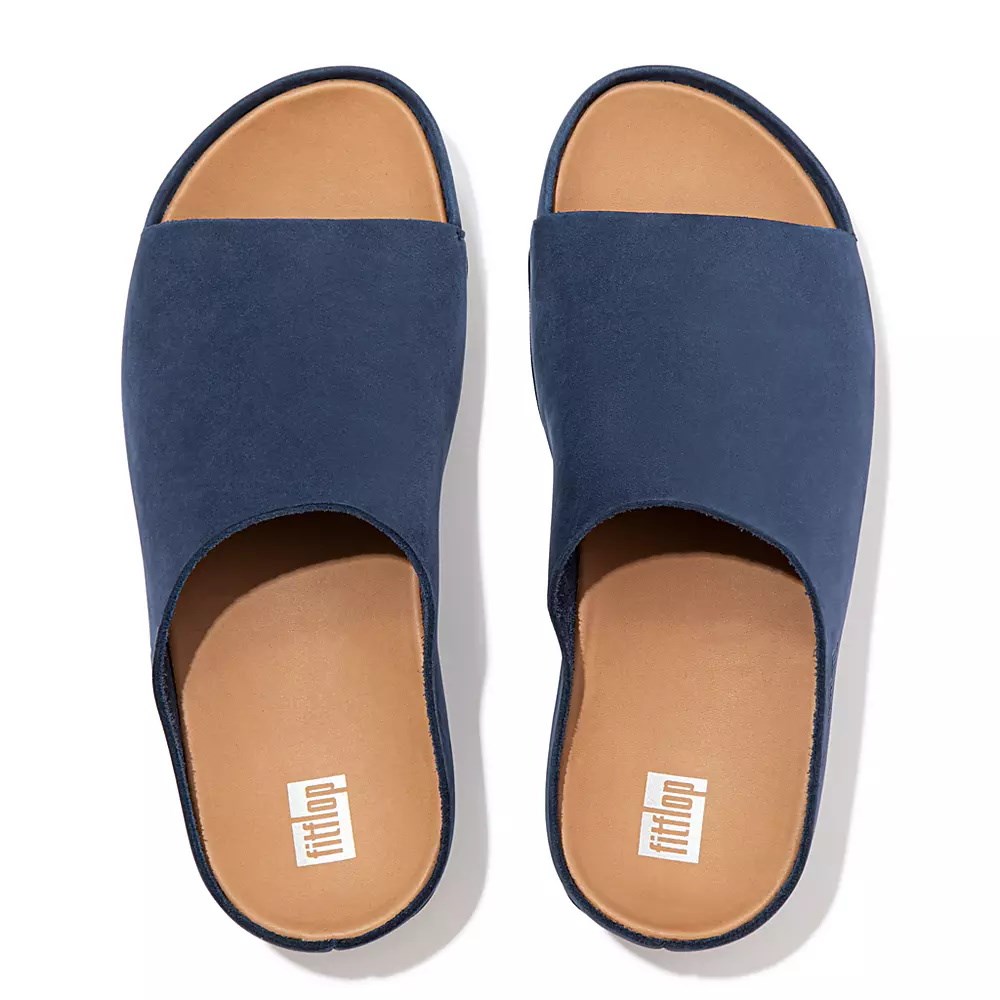 Fitflop SHUV Nubuck Badesandaler Dame Marineblå | 816904-X