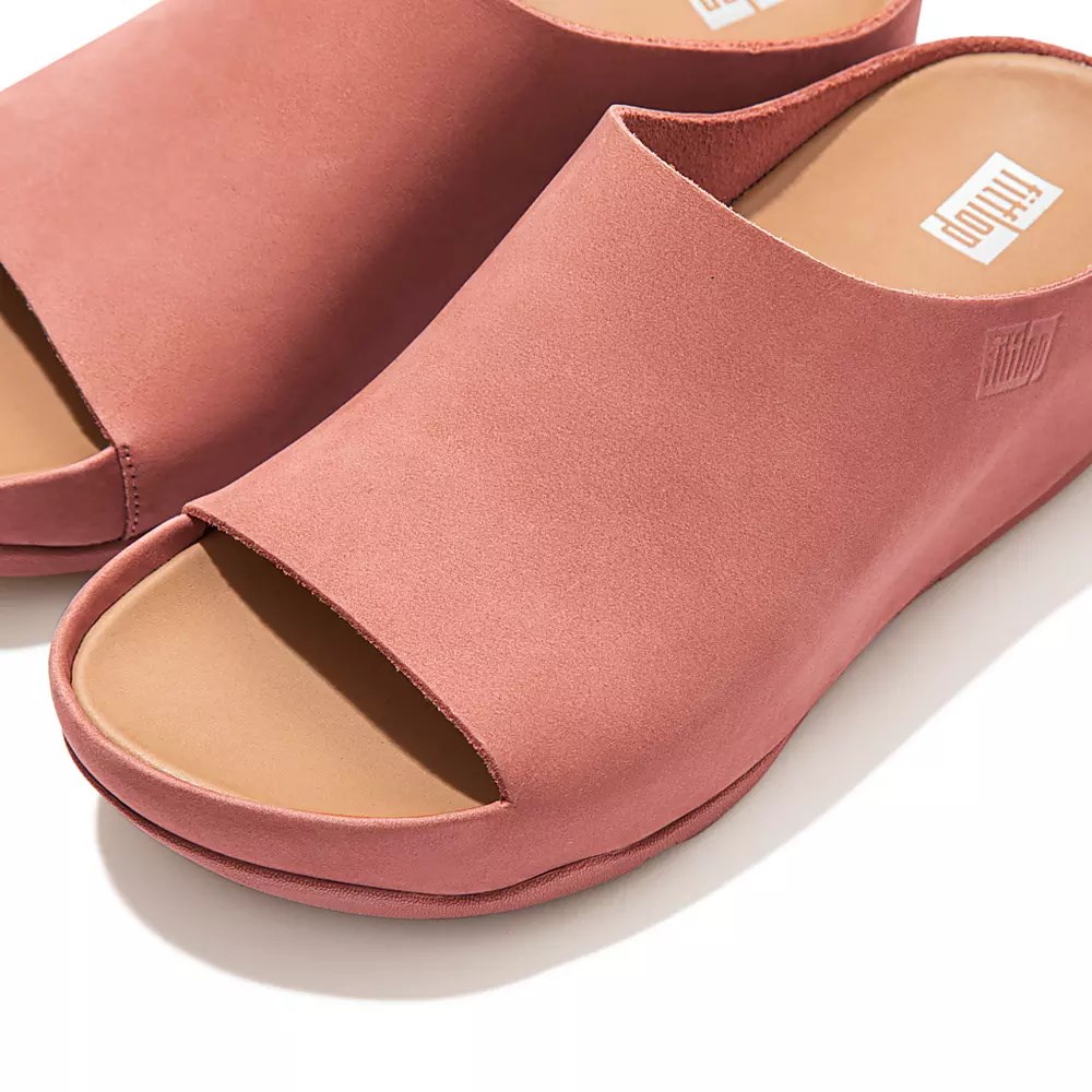 Fitflop SHUV Nubuck Badesandaler Dame Rosa | 173048-Y