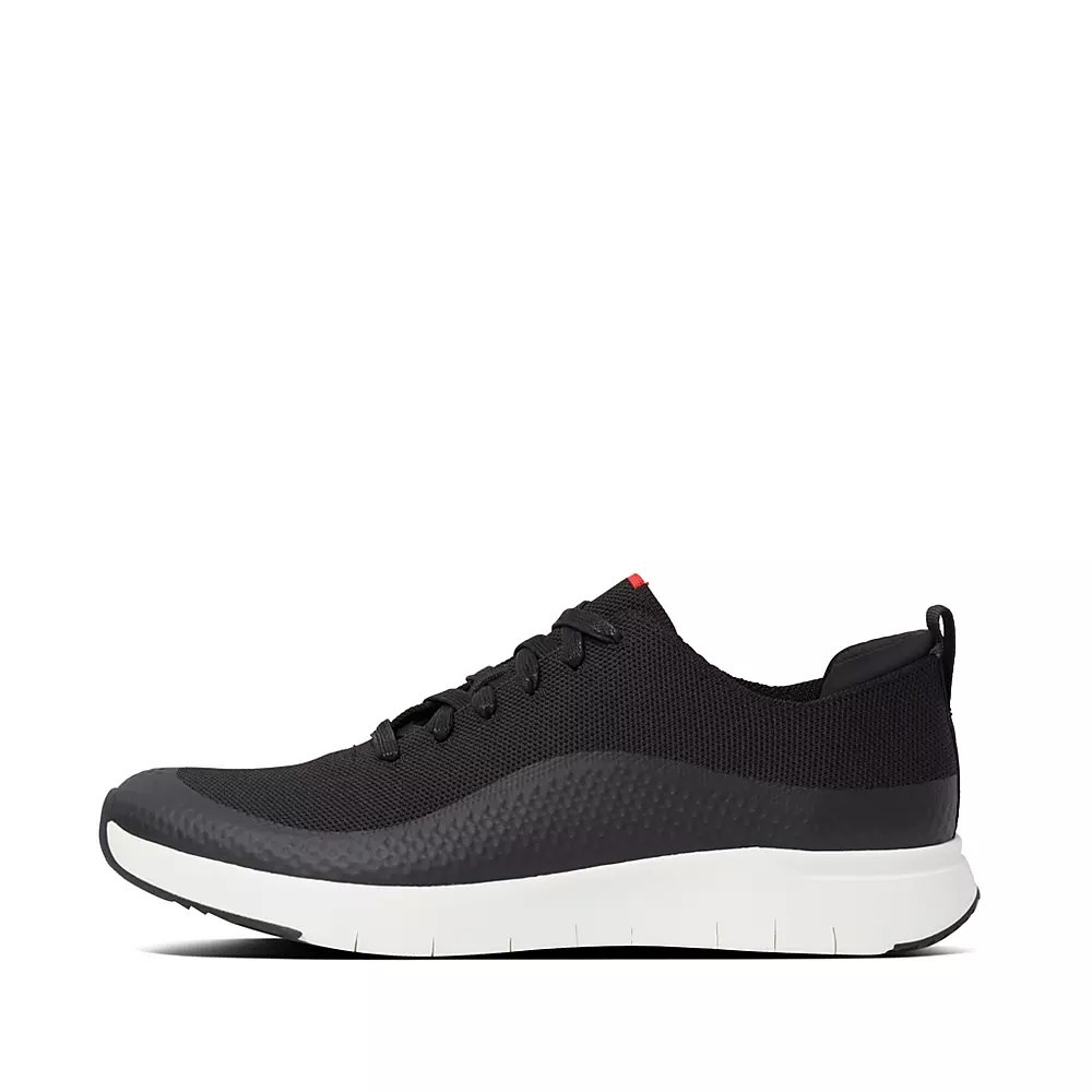 Fitflop UBERKNIT EVER Knit Joggesko Herre Svarte | 413275-K