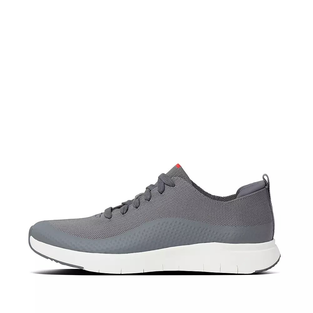 Fitflop UBERKNIT EVER Knit Joggesko Herre Grå | 647195-Q