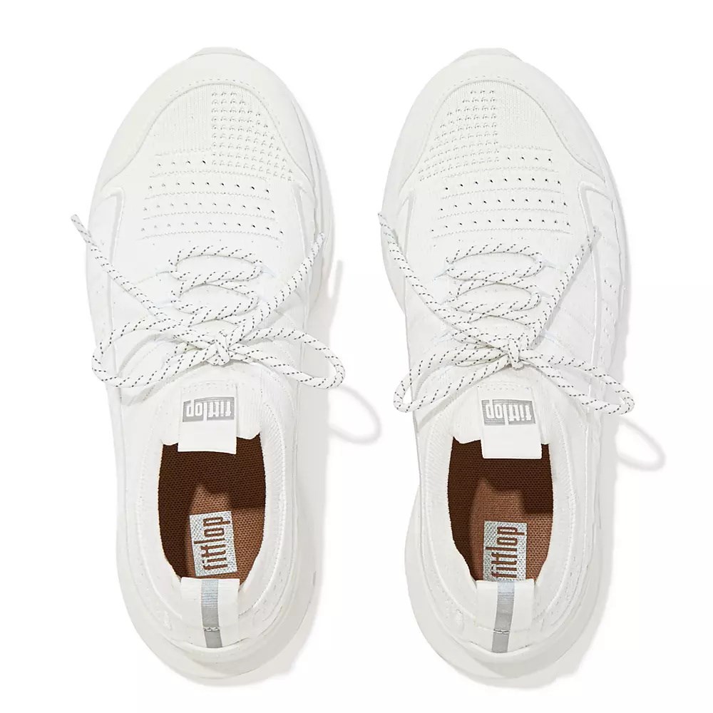 Fitflop VITAMIN FF Knit Joggesko Dame Hvite | 605913-E