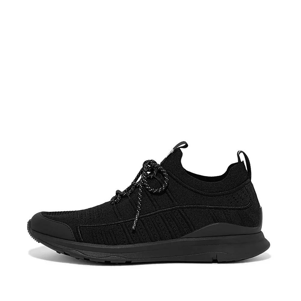 Fitflop VITAMIN FF Knit Joggesko Herre Svarte | 316902-I